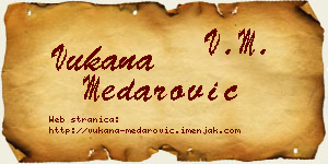 Vukana Medarović vizit kartica